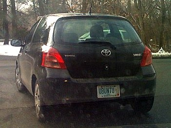 Ubuntu License Plate