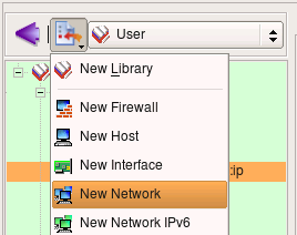 New network Create new network object