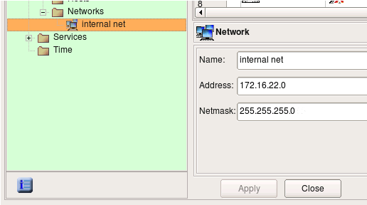 Editing object Editing network object