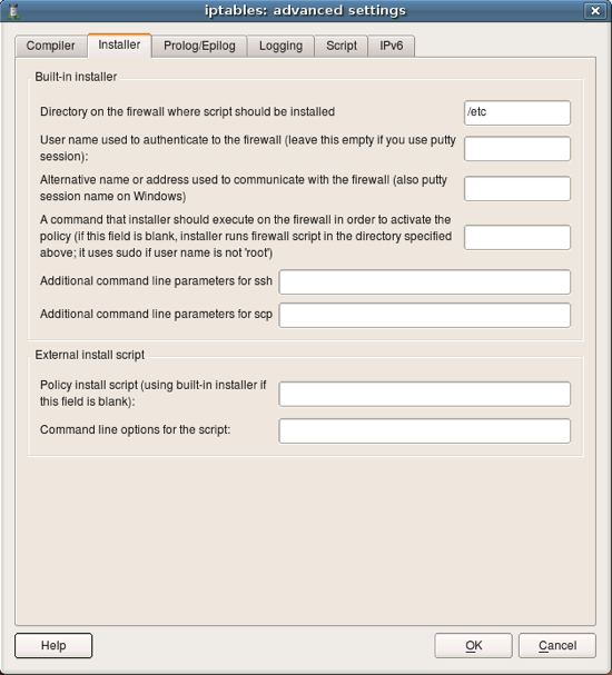Policy installer Policy installer, script generator