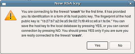 New SSH host key New SSH host key