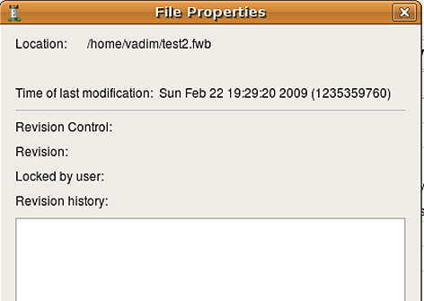 File properties File properties