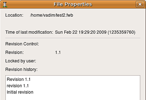 File properties File properties