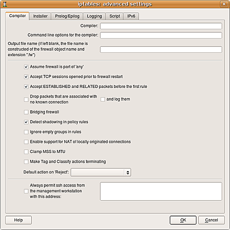 Edit Firewall Settings Edit Firewall Settings