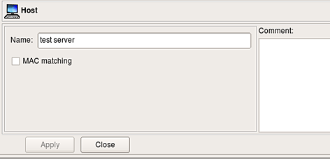 Editing a host object Editing a host object