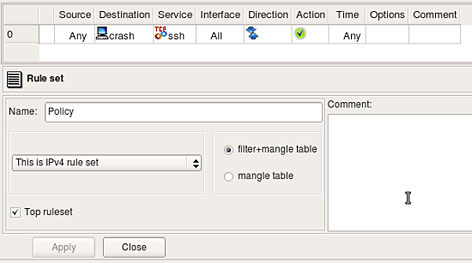 Host object in rule Host object in rule